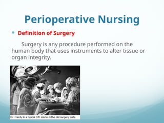Comprehensive Guide to Perioperative Nursing Care and Surgical ...