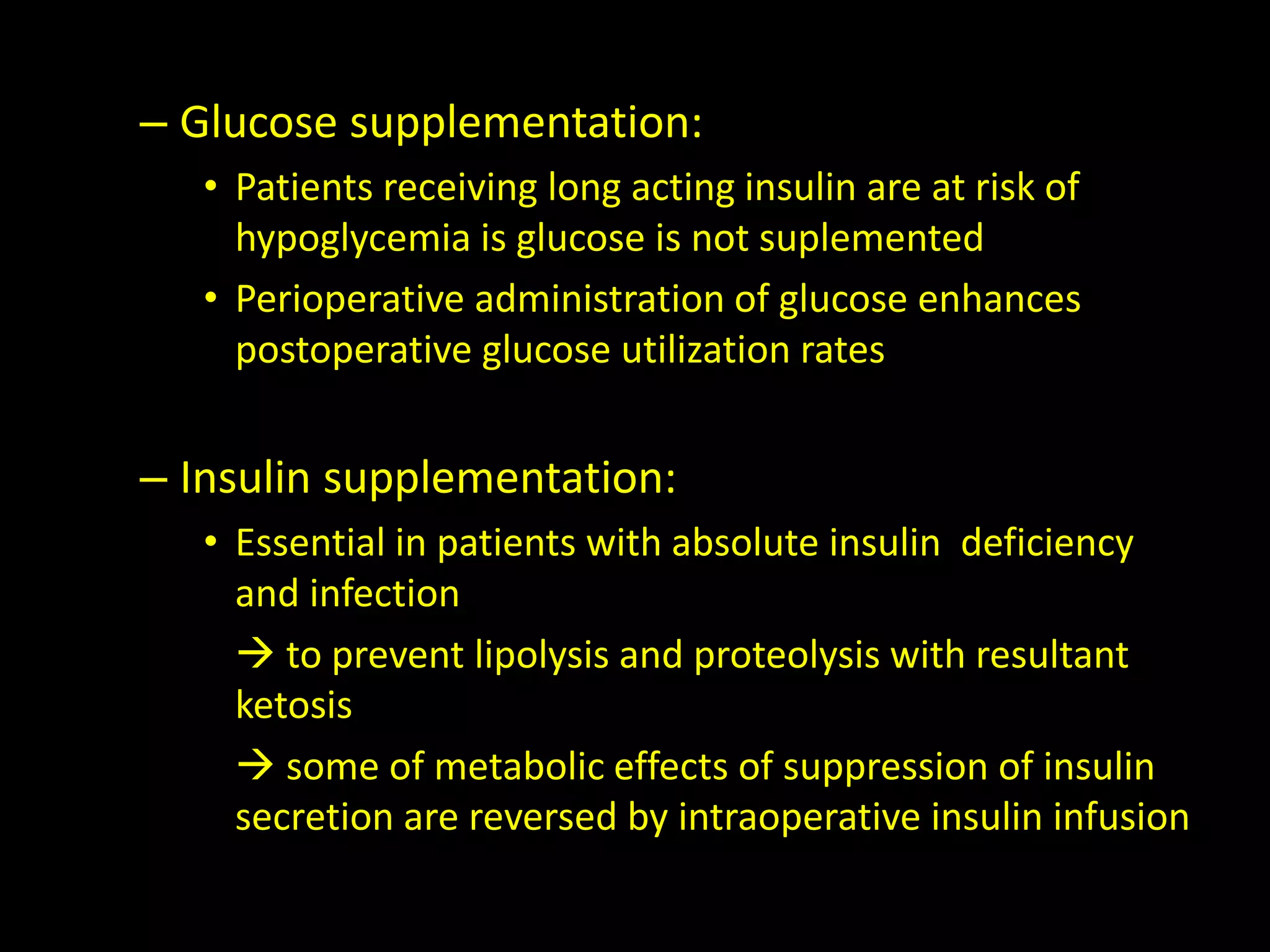 Perioperative management of a patient with diabetes mellitus | PPTX