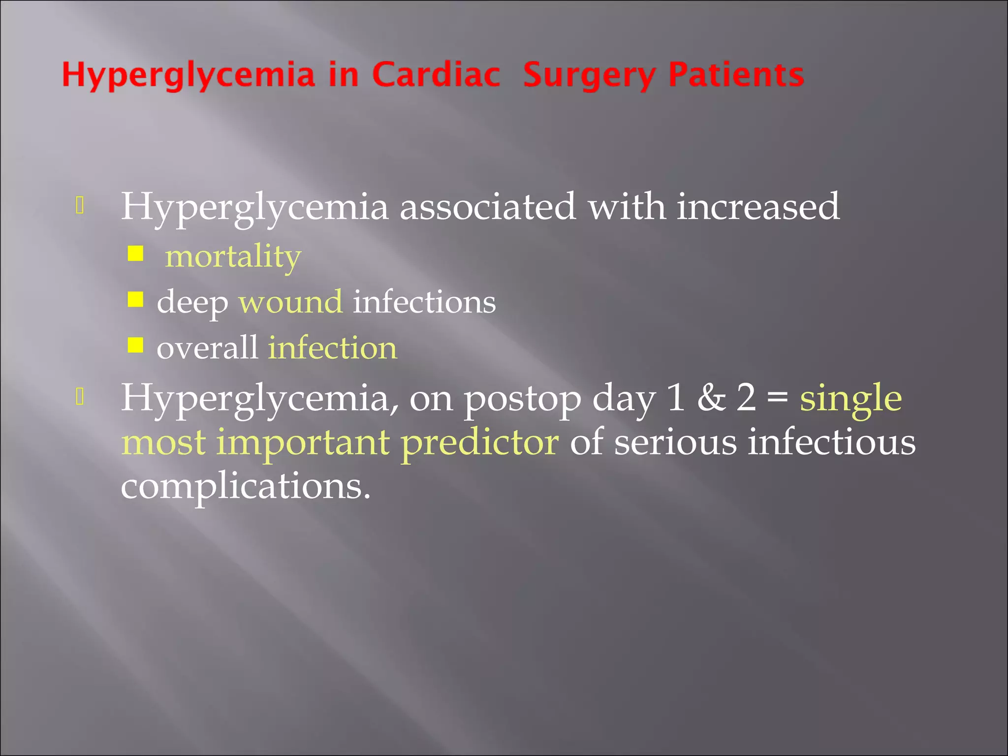Perioperative management of diabetes | PPT