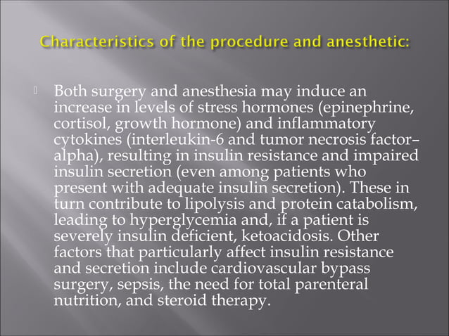 Perioperative management of diabetes | PPT
