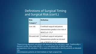 Mace Risk Definition Perioperative cardiovascular Management of non cardiac surgery.pptx