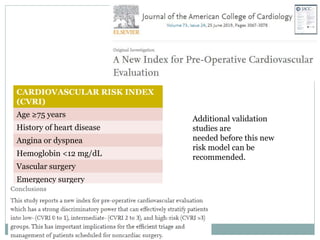 Perioperative myocardial infarction or injury after noncardiac surgery ...