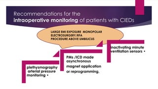 perioperative management of patients with CIED in non cardiac surgeries ...