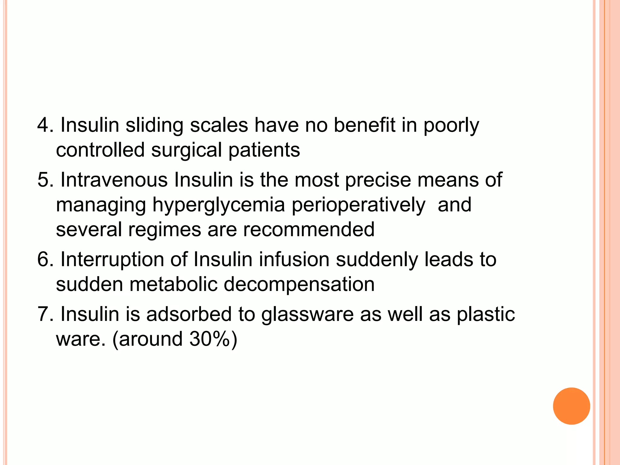 Periop management of diabetes | PPTX