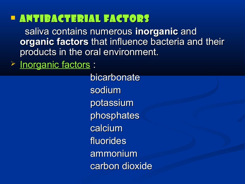 defence mechanisms of oral cavity