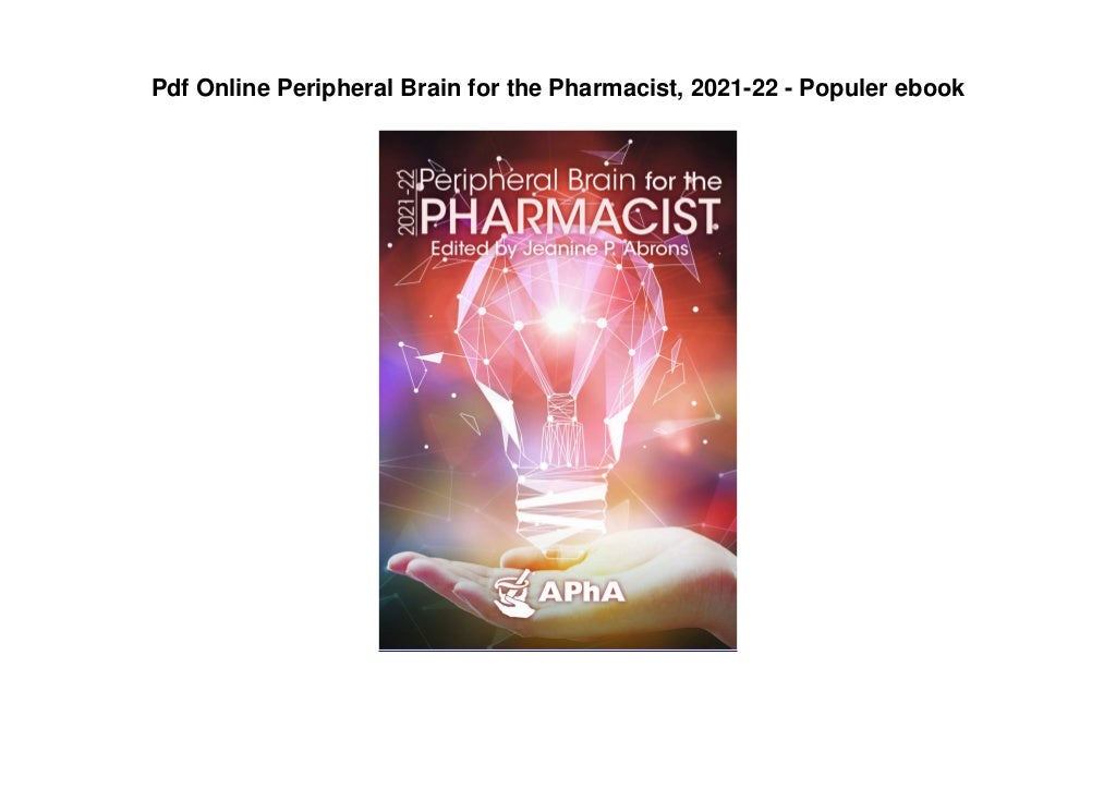 Pdf Online Peripheral Brain for the Pharmacist, 202122 Populer ebook