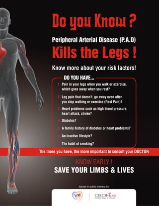 Peripheral arterial disease poster