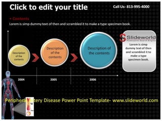 Peripheral Artery Disease Powerpoint Template | PPTX