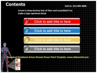 Peripheral artery disease powerpoint template | PPTX