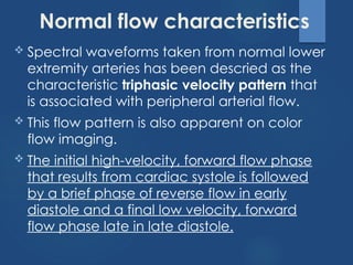 Peripheral Arterial Doppler: Assessment of Upper and Lower limb ...