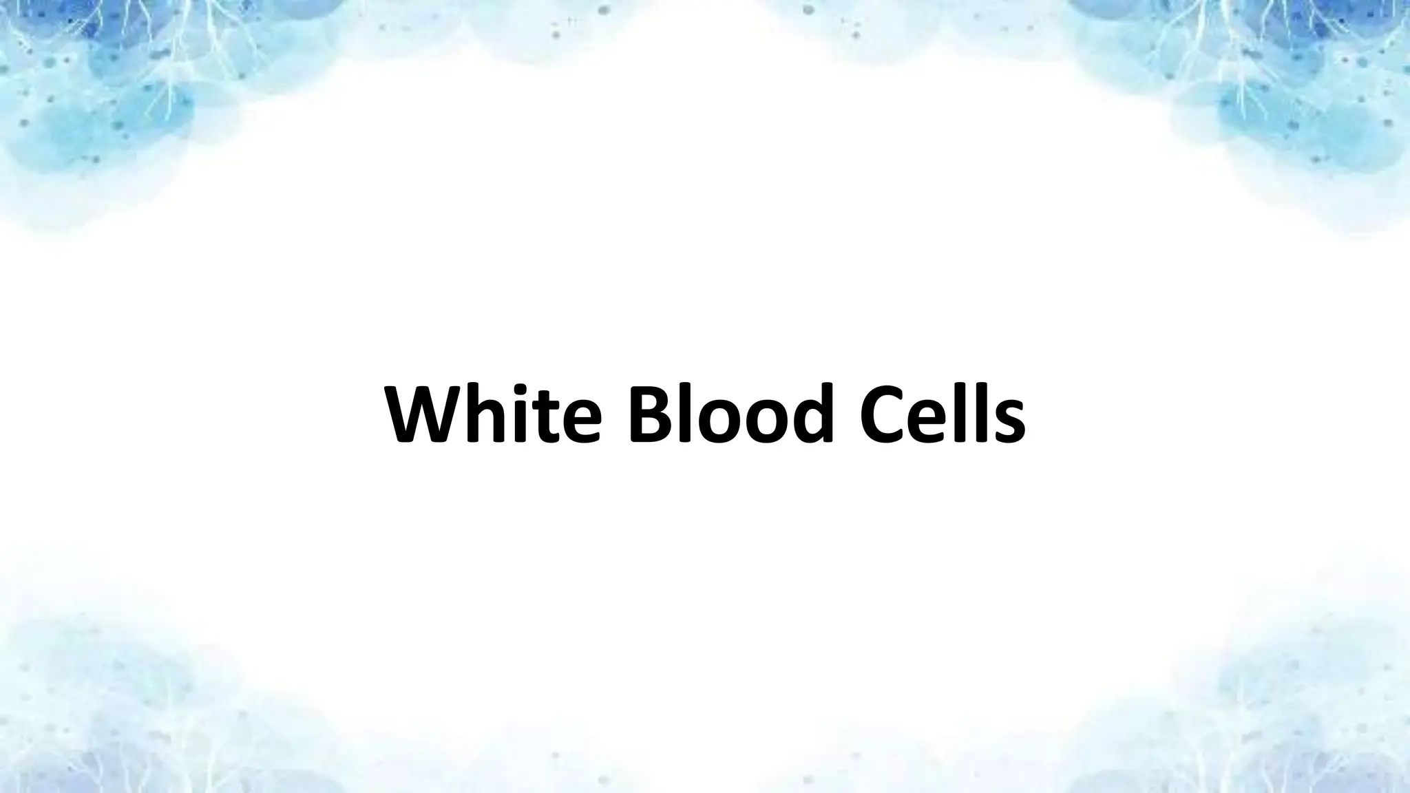 White Blood Cells
 