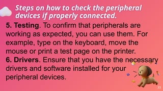 Computer Peripheral Devices (Input, Output, Input/Output Device | PPTX