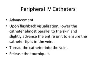 Peripheral iv starts | PPTX