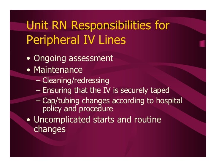 Peripheral IV Therapy