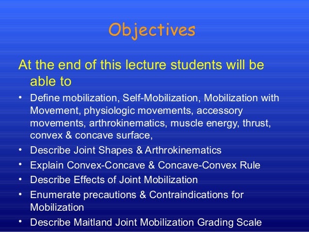 Joint mobilization AmiR