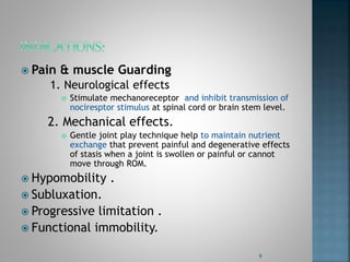 Peripheral joint mobilization & manipulation | PPTX