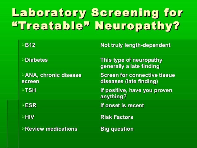 Peripheral neuropathy