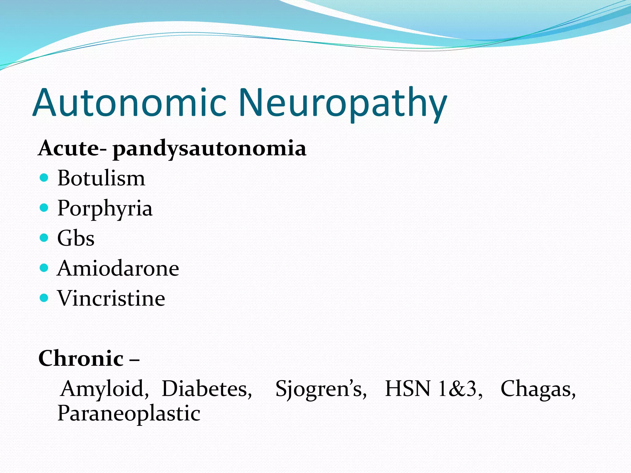 Peripheral neuropathy Anatomy, Physiology and Diseases