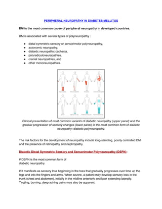 PERIPHERAL NEUROPATHY IN DM (Important Points).pdf
