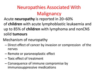 Peripheral neuropathy in systemic disease children | PPTX