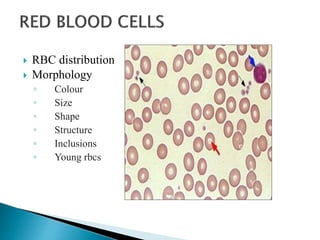 Peripheral Smear technique and reporting | PPTX