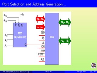 Port Selection and Address Generation...
Dr. Nilesh Bhaskarrao Bahadure () Unit - V July 26, 2021 32 / 34
 