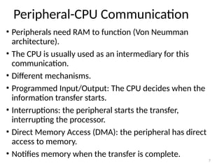 Computer Peripherals Sumary for Computers Vocational trainning | PPT