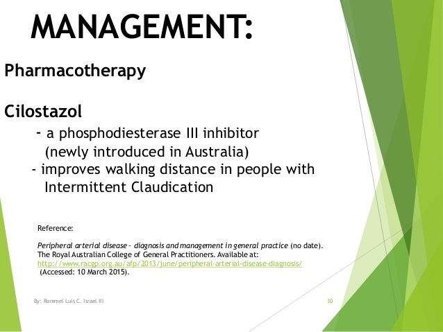 cilostazol and peripheral arterial disease