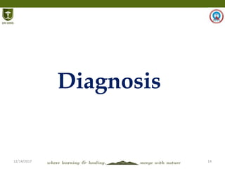 12/14/2017 14
Diagnosis
 