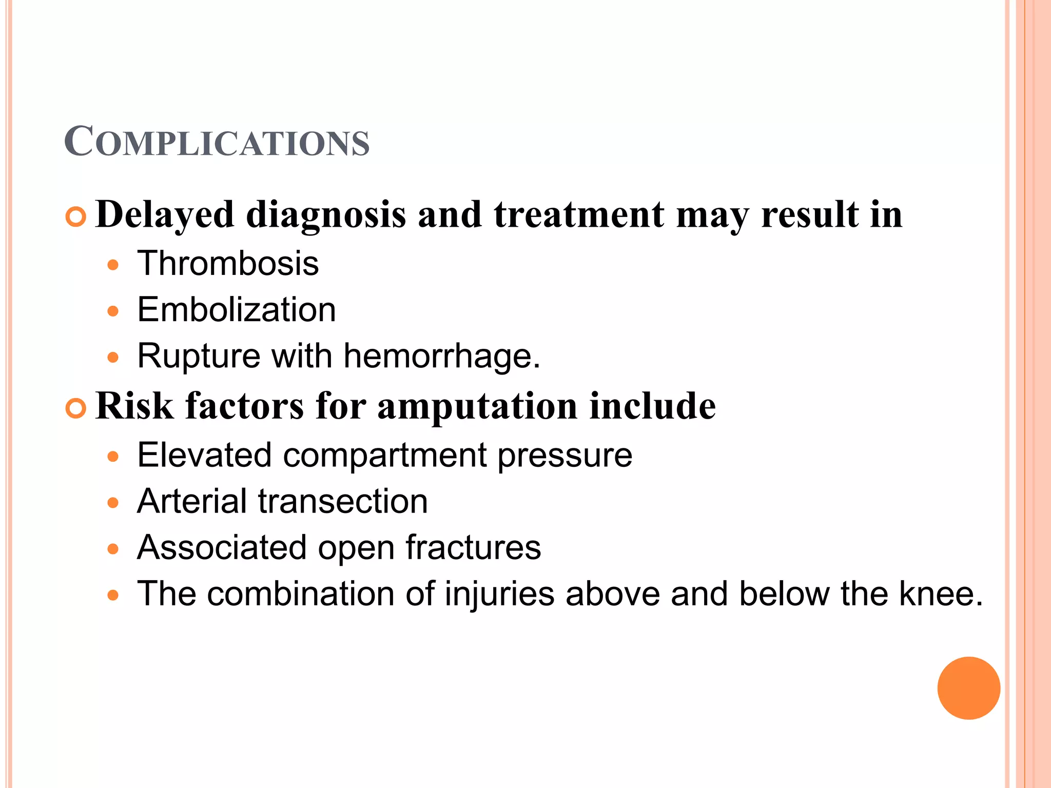 Peripheral Vascular Injuries | PPTX