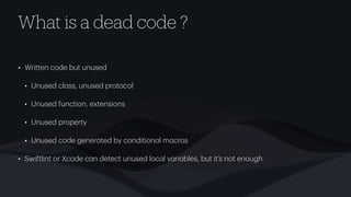 Periphery: Clean your dead code on iOS once for all | PDF