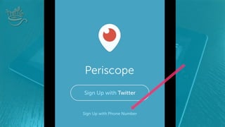 Personally, I wouldn’t do it – connecting Periscope
with your Twitter account is a huge engagement
opportunity, especially...