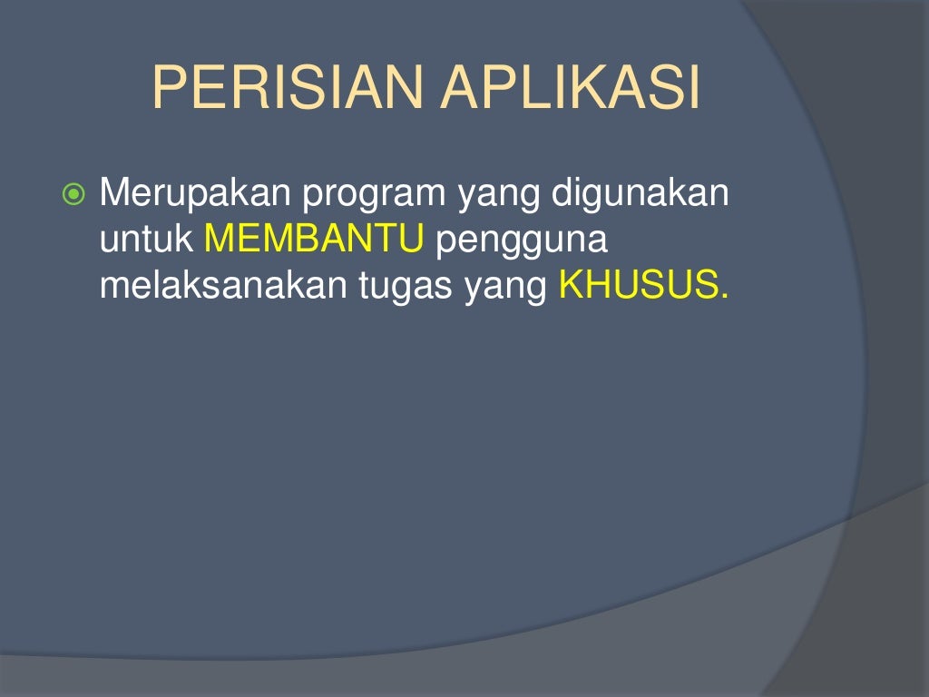 Perisian komputer tmk y4