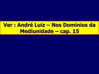 Ver : André Luiz – Nos Domínios da Mediunidade – cap. 15 