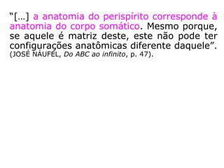 “O perispírito, para nós outros Espíritos erran
tes, é o agente por meio do qual nos comu-
nicamos convosco, quer indiretamente, pelo
vosso corpo ou pelo vosso perispírito, quer
diretamente, pela vossa alma; donde, infini-
tas modalidades de médiuns e de comunica-
ções.” (LAMENNAIS, O Livro dos Médiuns, cap. IV, item
51, p. 74).
 