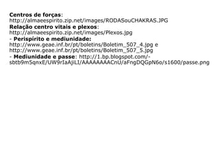 Relação Centros
Vitais-Plexos
 