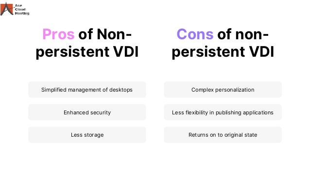 Peristent vs non persistent VDI (Which one to use & Why) | PDF