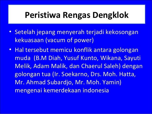 Peristiwa Sekitar Proklamasi Kemerdekaan