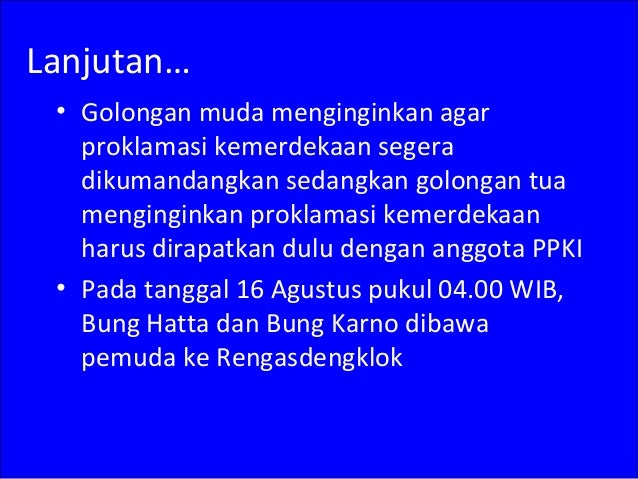 Peristiwa Sekitar Proklamasi Kemerdekaan