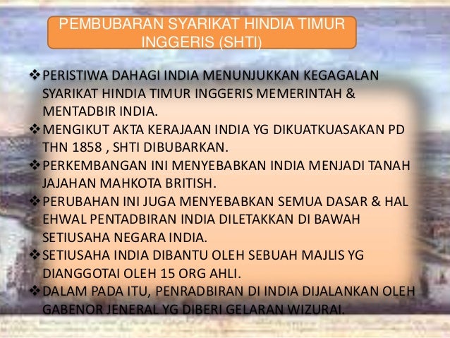 Peristiwa Dahagi India Stpm Sej Sem 1
