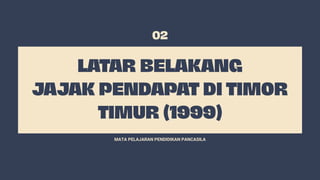 MATA PELAJARAN PENDIDIKAN PANCASILA
 
