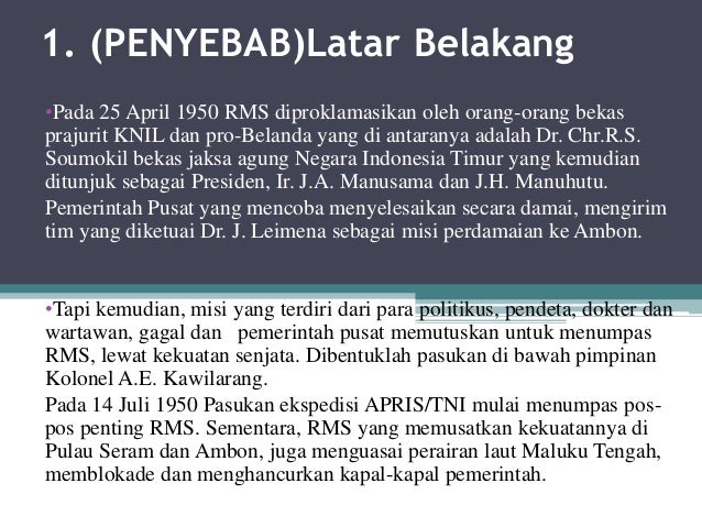 Pemberontakan Republik Maluku Selatan - Berbagi Informasi