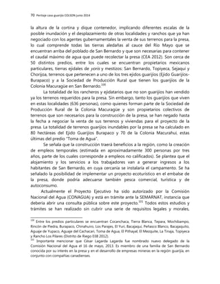Peritaje antropológico del caso guarijio de Sonora y la presa Los PIlares/Bicentenario