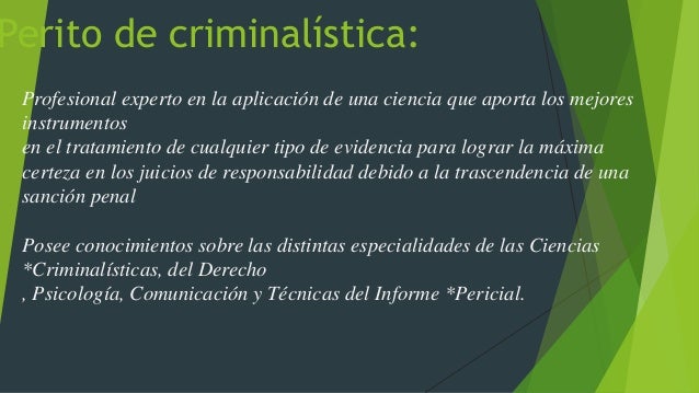 Perito de criminalística