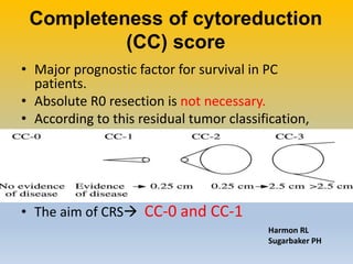 Ccc Score Function Peritoneal Carcinomatosis : Dr Amit Dangi | PPTX