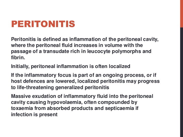 Diseases of Peritoneum Mesentry and Omentum