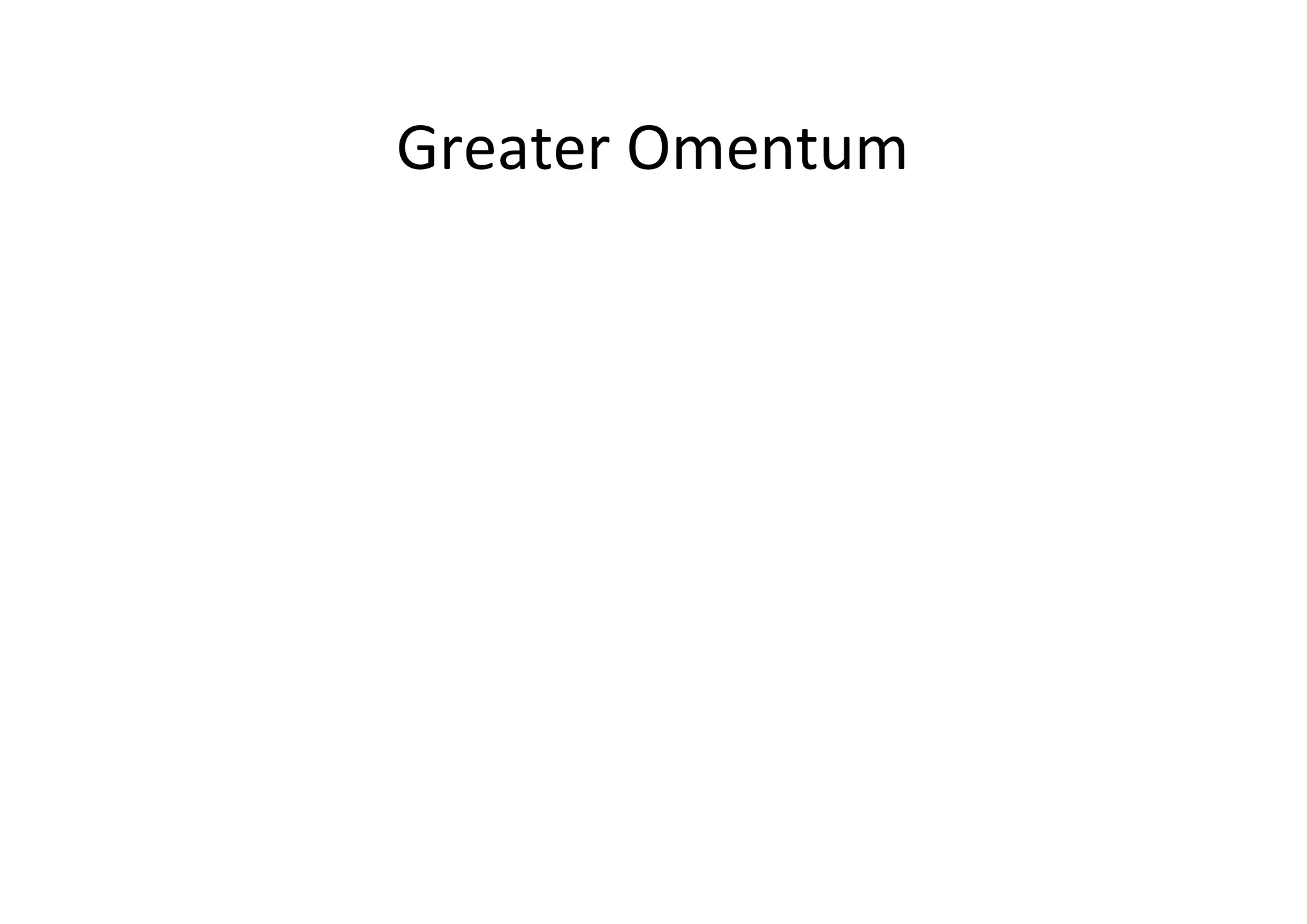 Greater Omentum
 