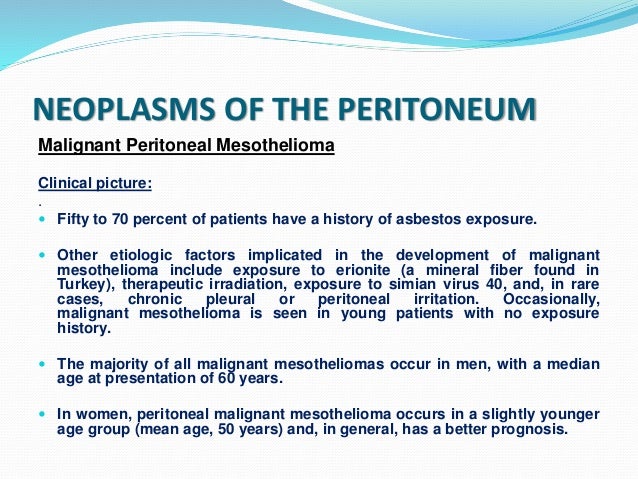 Peritoneum, mesenetry and retroperitoneal tumors