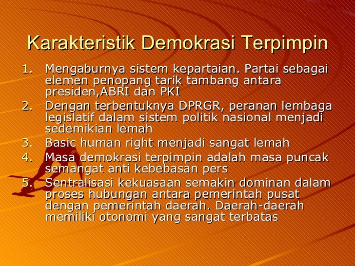 Perjalanan Demokrasi Indonesia Perjalanan Demokrasi Indonesia
