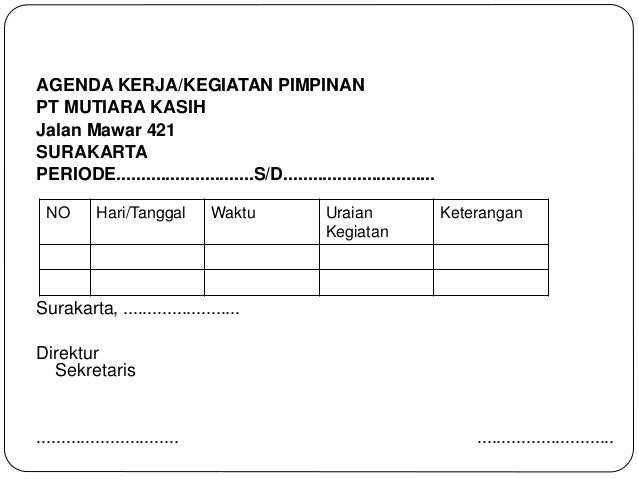 Perjalanan dinas pimpinan ppt